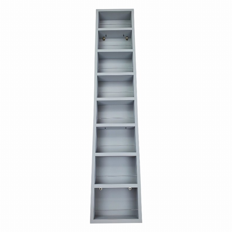Cyprus On the Wall Spice Rack - 55"h x 14"W x 4.5"dPrimed Gray