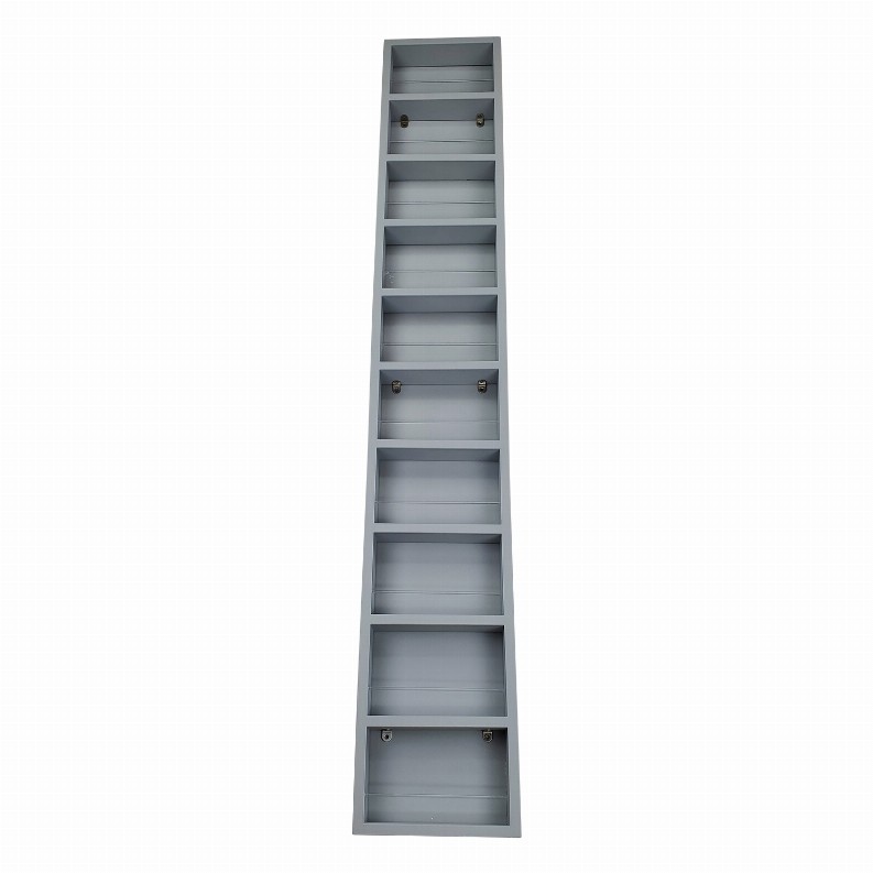 Cyprus On the Wall Spice Rack - 69"h x 14"W x 4.5"dPrimed Gray