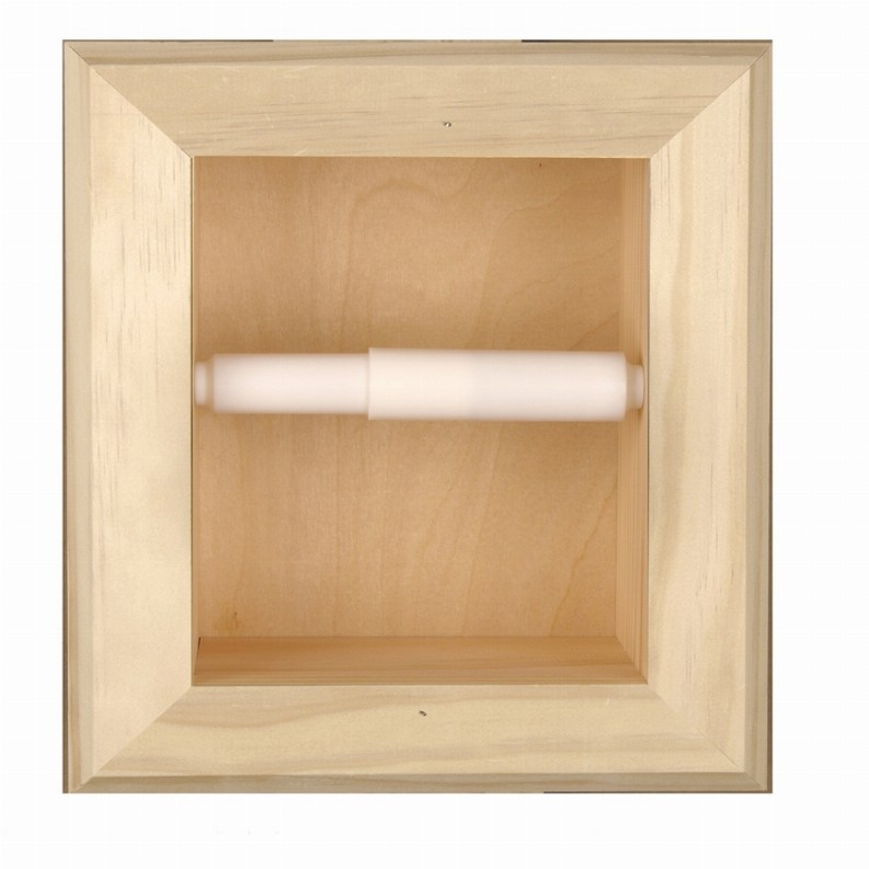 Tavares Recessed Solid Wood Toilet Paper  7 x 8.5"  7 Unfinished Wood