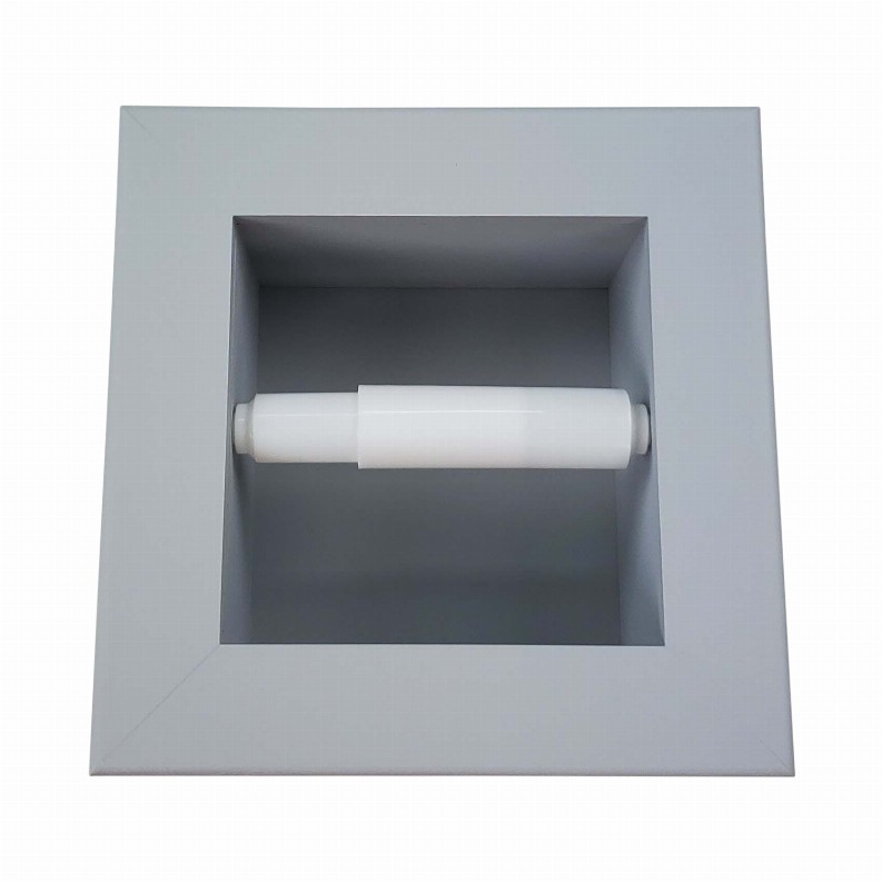 Tavares Recessed Solid Wood Toilet Paper  7 x 8.5"  14 Primed Gray