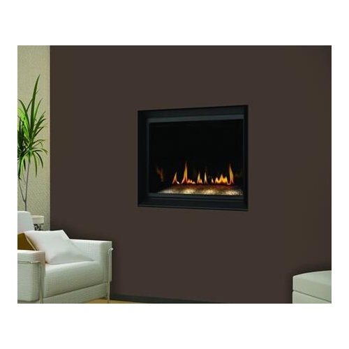 BGD36CFGN-2 Top/Rear Clean Face Fireplace With Black Door, Natural Gas (Includes Safety Barrier)