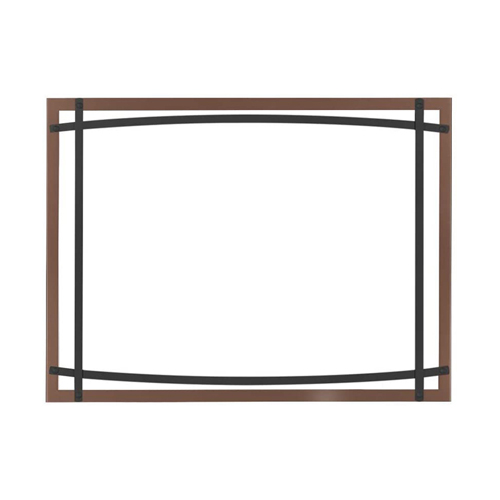 DC40BC Decorative Safety Barrier With Curved Accents In Brushed Copper