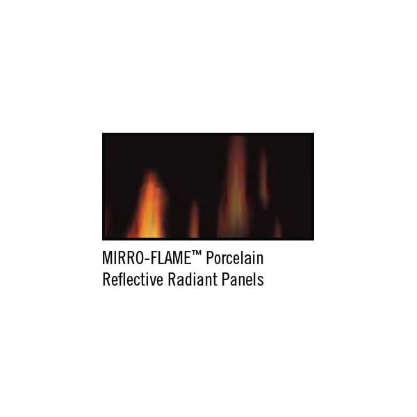 MIRRO-FLAME Porcelain Reflective Radiant Panels for Grandville GVF36 Models - PRP36VF