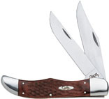 189 Brown Jigged Folding Knife