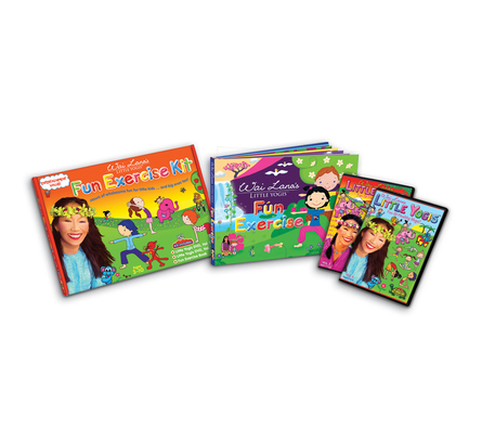 Children's Yoga DVD, CD, Activity Book & Game Cards Kit