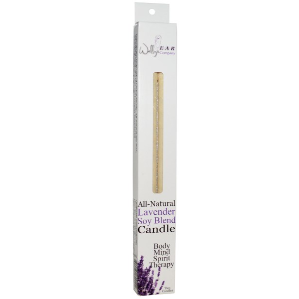 Wally's Natural Soy Blend Lavender Ear Candles (1x2 EACH)