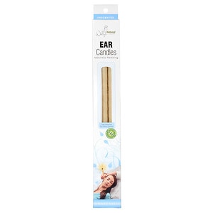 Wally's Natural Products Plain Paraffin Ear Candles 2 Candles