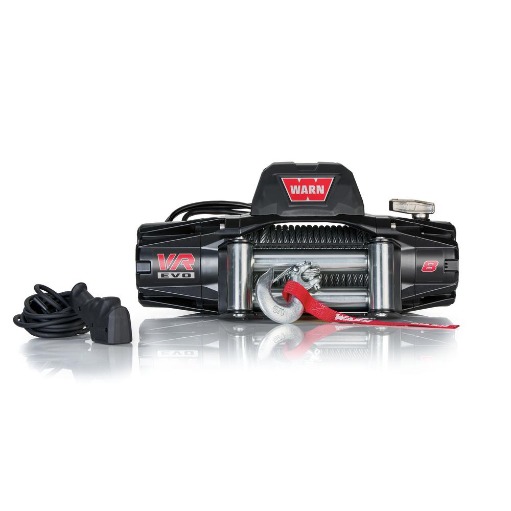 VR EVO 8 STANDARD DUTY 8000LB WINCH WITH STEEL CABLE