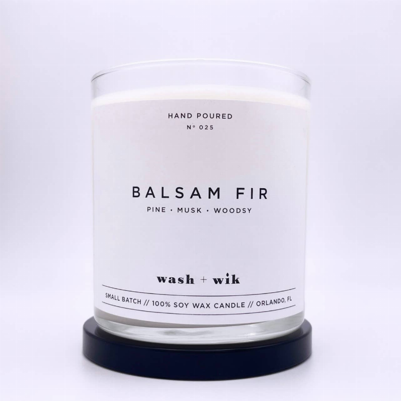 Balsam Fir Soy Wax Candle | Christmas Tree Candle