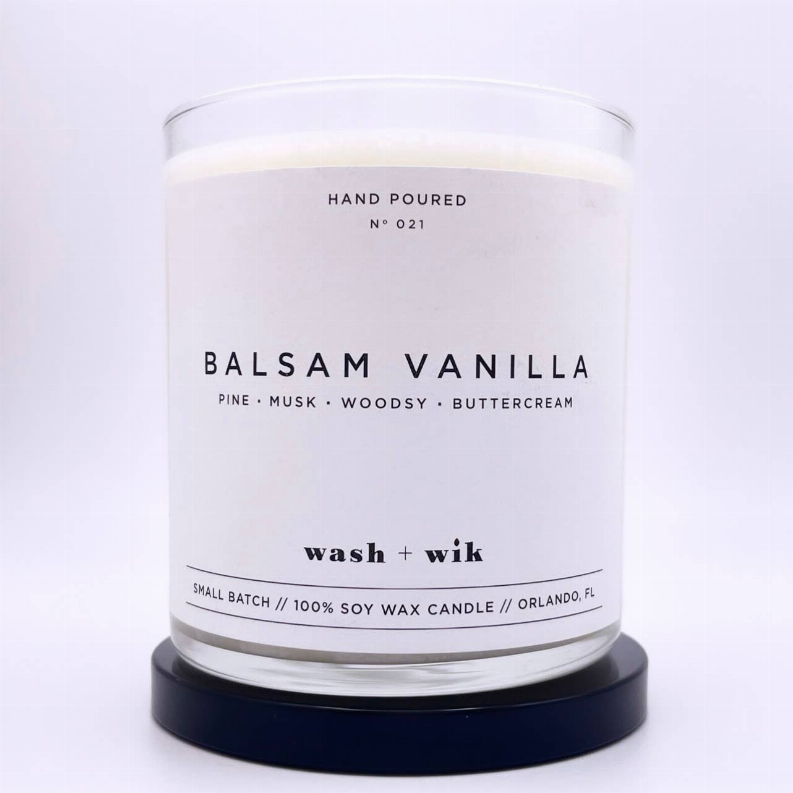 Balsam Vanilla Soy Wax Candle | Christmas Candle