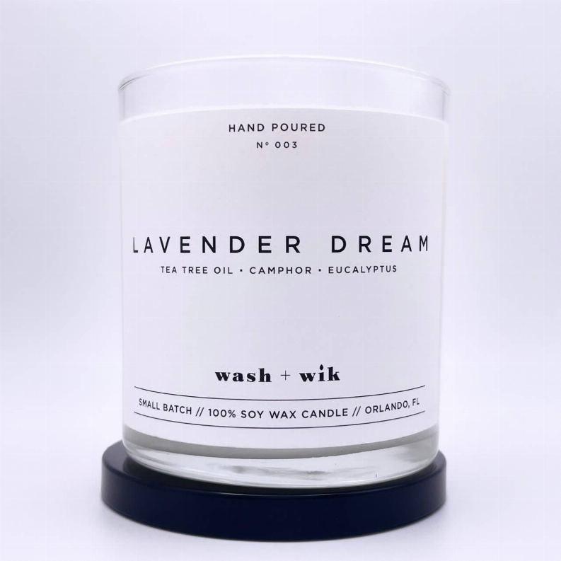 Lavender Dream Soy Wax Candle | Tea Tree Oil