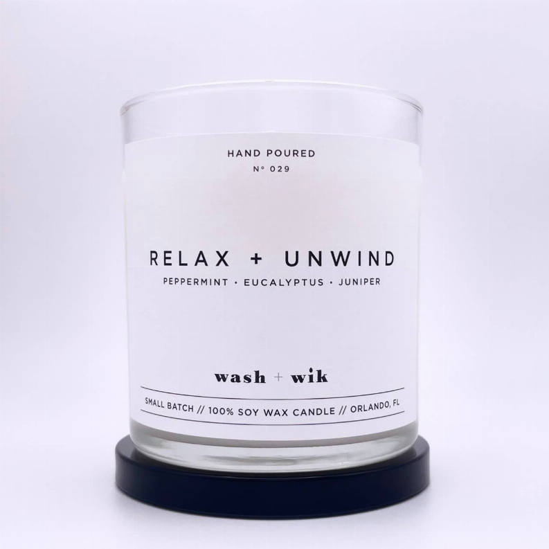 Relax and Unwind Soy Wax Candle
