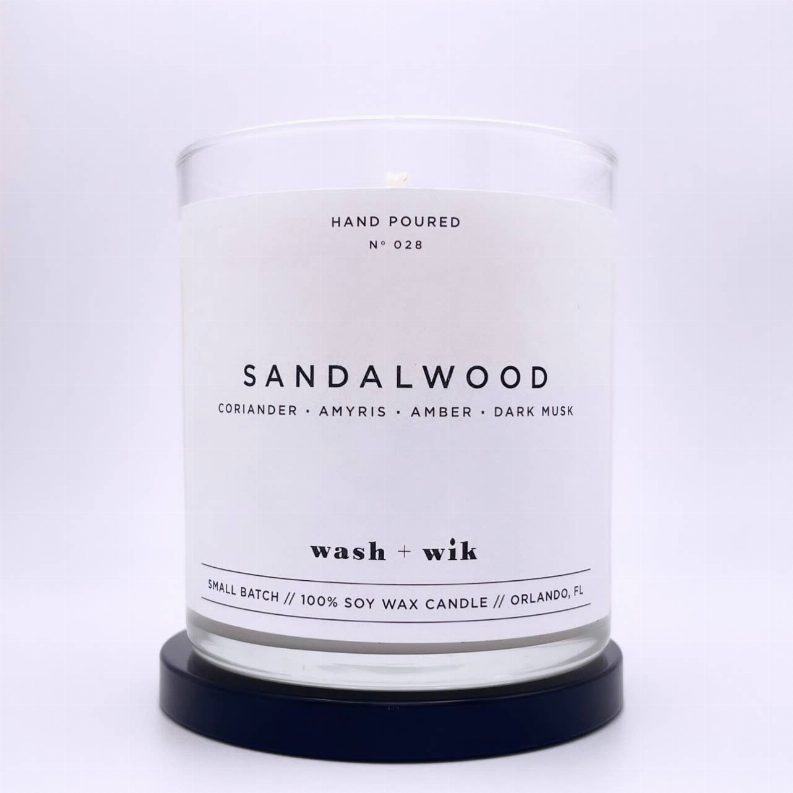 Sandalwood Soy Wax Candle