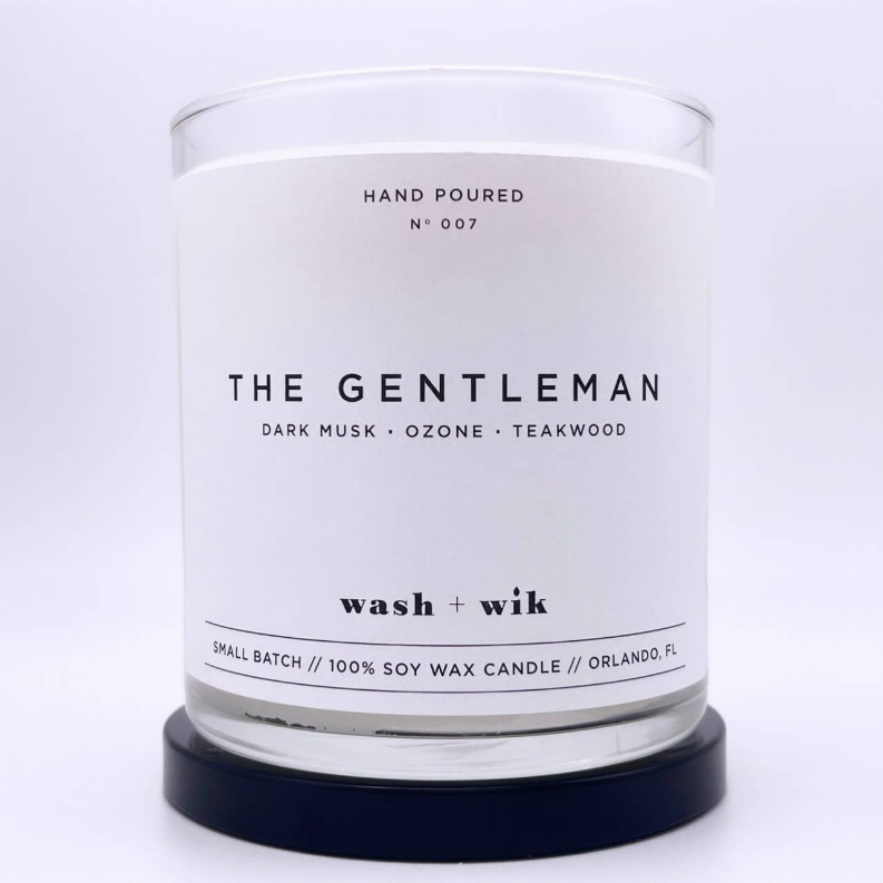 The Gentleman Soy Wax Candle | Teakwood | Dark Musk