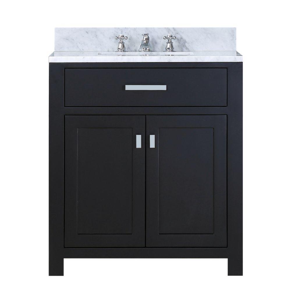 30 Inch Espresso Single Sink Bathroom Vanity With Faucet From The Madison Collection