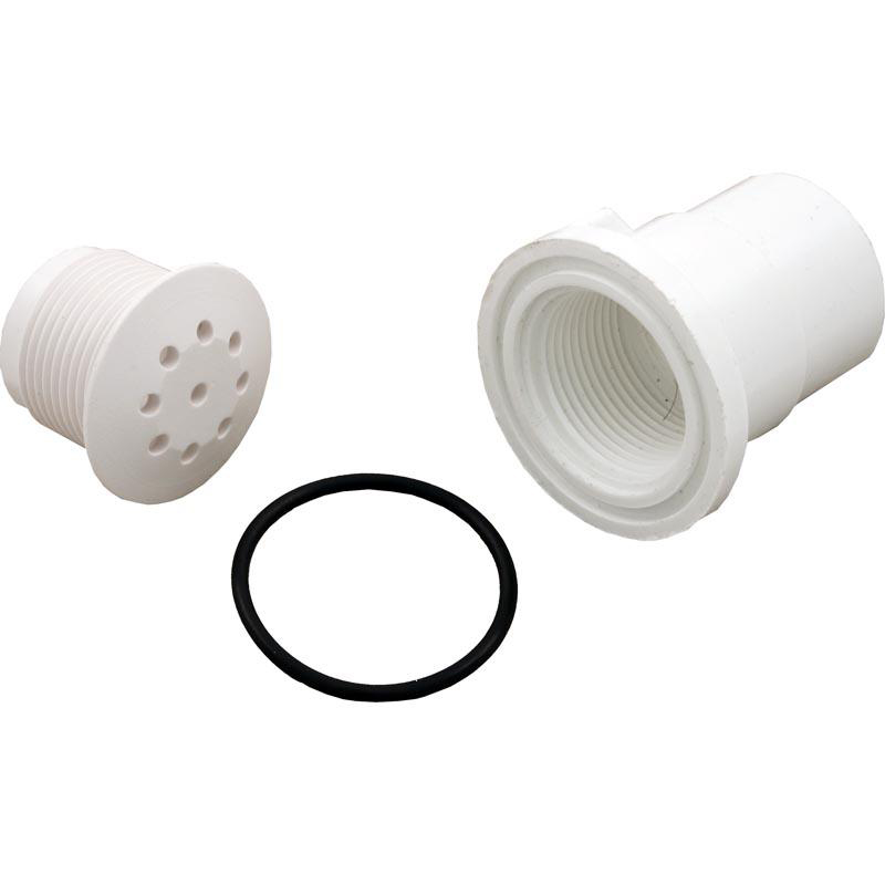 Air Injector, Waterway Top-Flo, Straight, 1" Spg, White