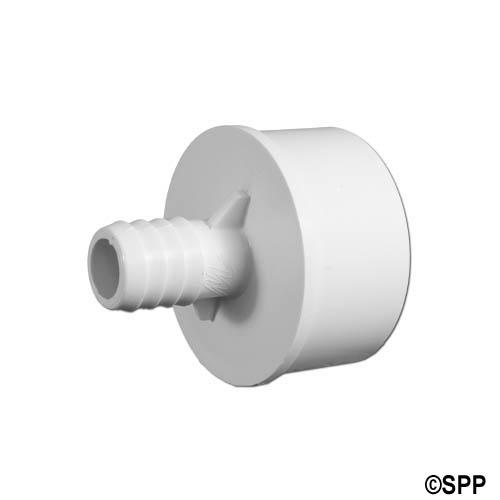 Fitting, PVC, Ribbed Barb Adapter, 3/4"RB x 2"Spg