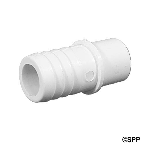 Fitting, PVC, Ribbed Barb Adapter, 3/4"RB x 1/2"Spg