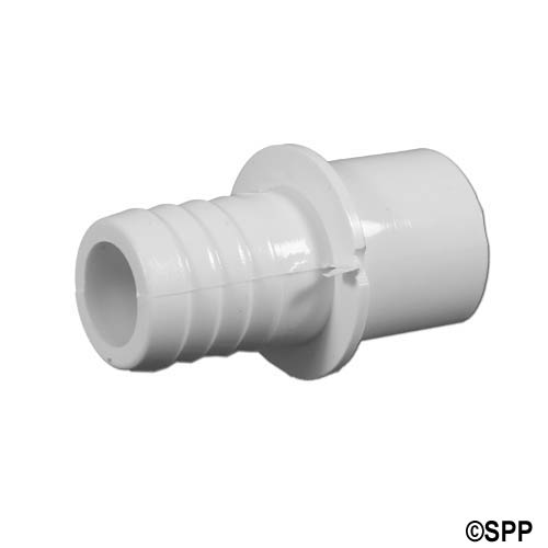 Fitting, PVC, Ribbed Barb Adapter, 3/4"RB x 3/4"Spg