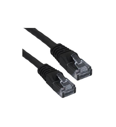 CAT6 PATCH CORD BOOTED 1' BLACK