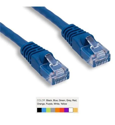 CAT6 PATCH CORD BOOTED 25' BLUE