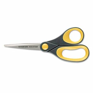 Acme United 8" Titanium Nonstick Straight Scissors - 3.25" Cutting Length - 8" Overall Length - Straight-left/right - Titanium -