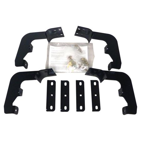 15-C F150 (ALL CABS)17-C F250/F350 (ALL CABS) OVAL TUBE MOUNT KIT - BLACK