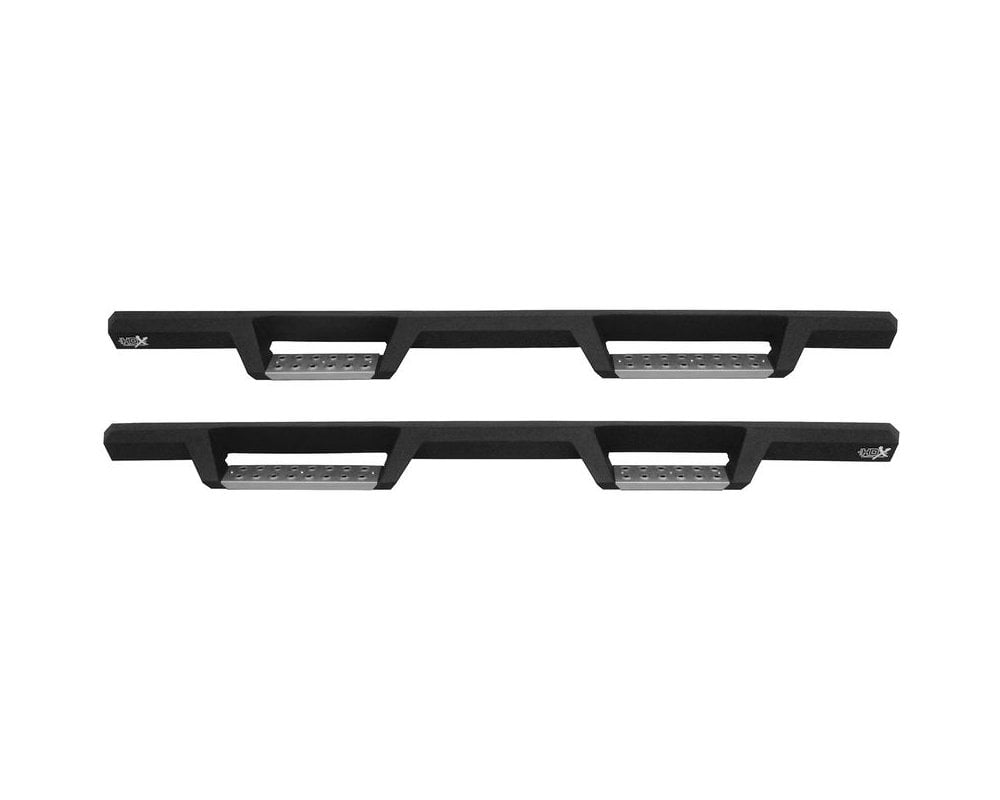 15C COLORADO/CANYON CREW CAB TEXTURED BLACK HDX STAINLESS DROP NERF BARS