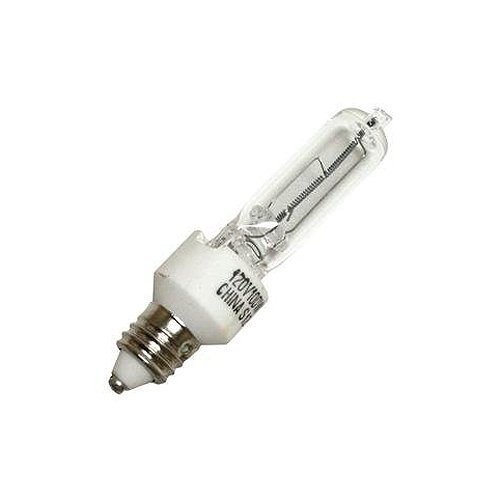 100W T4 Halogen Single-Ended Clear E11 (Mini-Can) Base, 120 Volt, Card