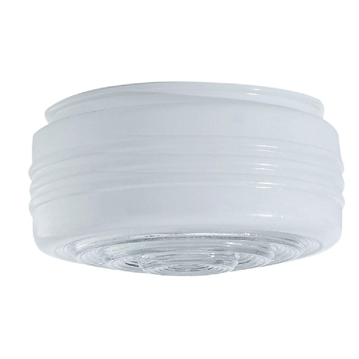White and Clear Drum Shade, 6-Pack