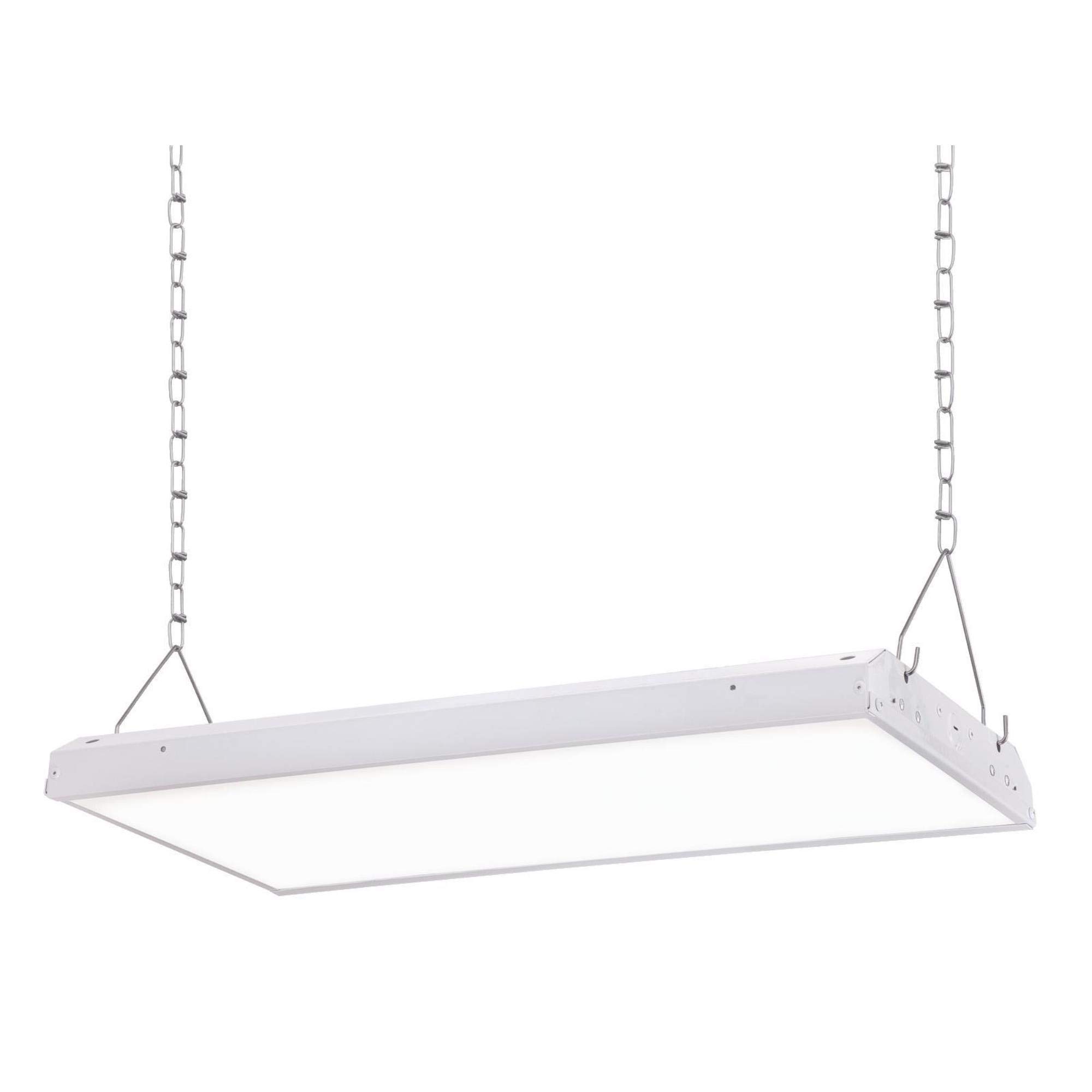 2 ft. 110 Watt LED Linear High Bay Fixture White Finish with Frosted Acrylic Diffuser
