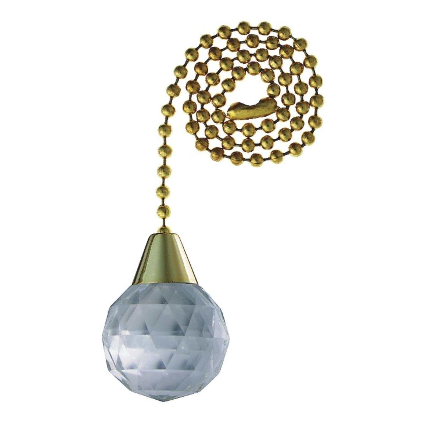Prismatic Acrylic Sphere Polished Brass Finish