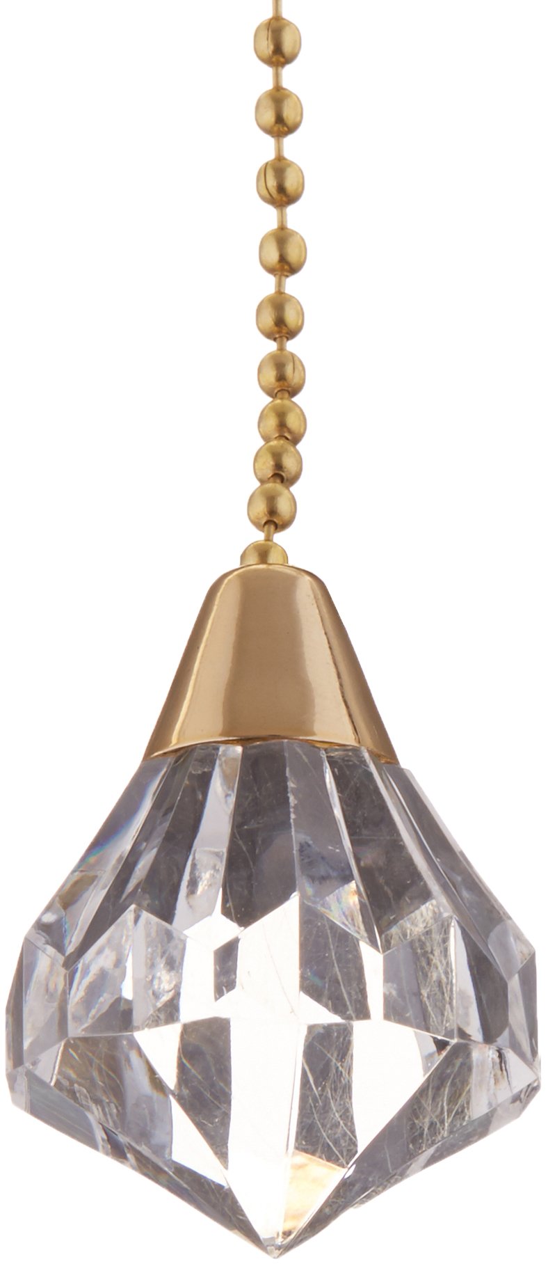 Prismatic Acrylic Diamond Polished Brass Finish
