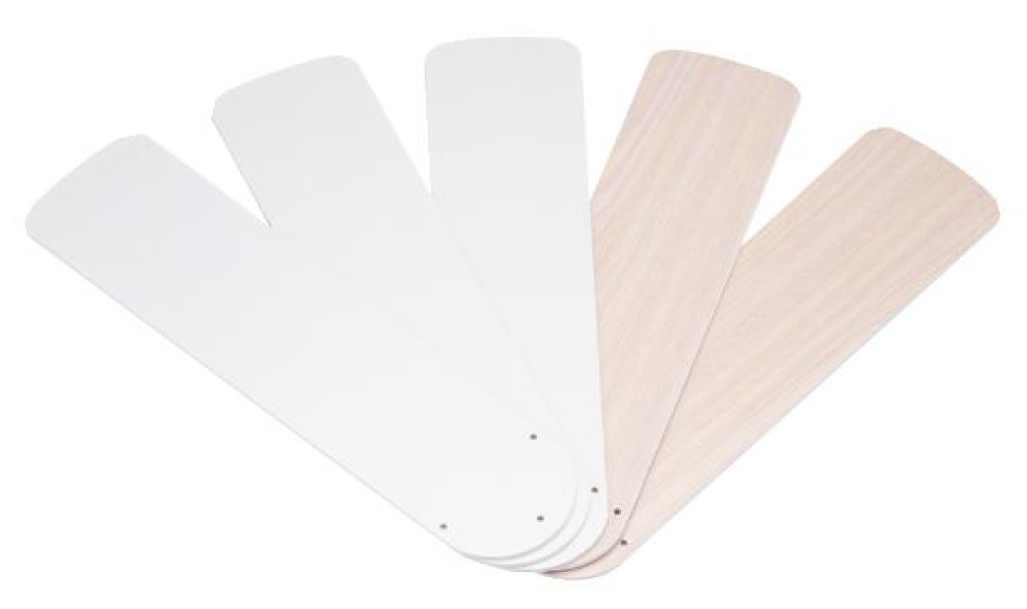 52" White/Bleached Oak Reversible Fan Blades