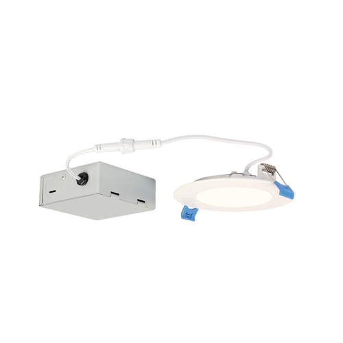 10W Slim Recessed LED Downlight 4 in. Dimmable 3000K, 120 Volt, Box