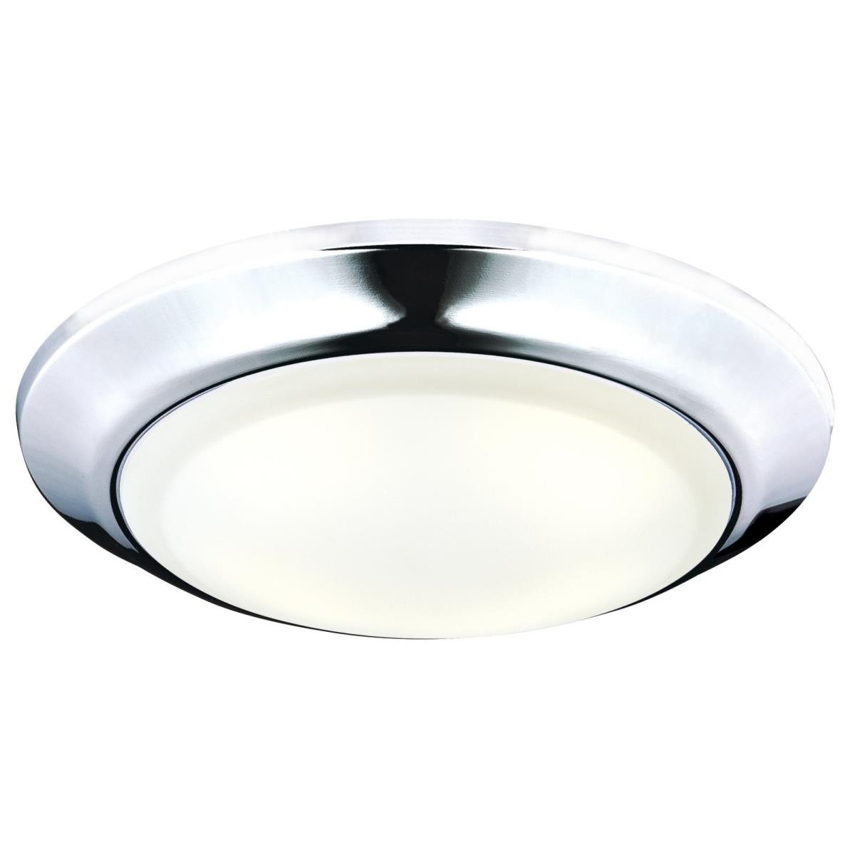 Large LED Surface Mount Chrome Finish with Frosted Lens