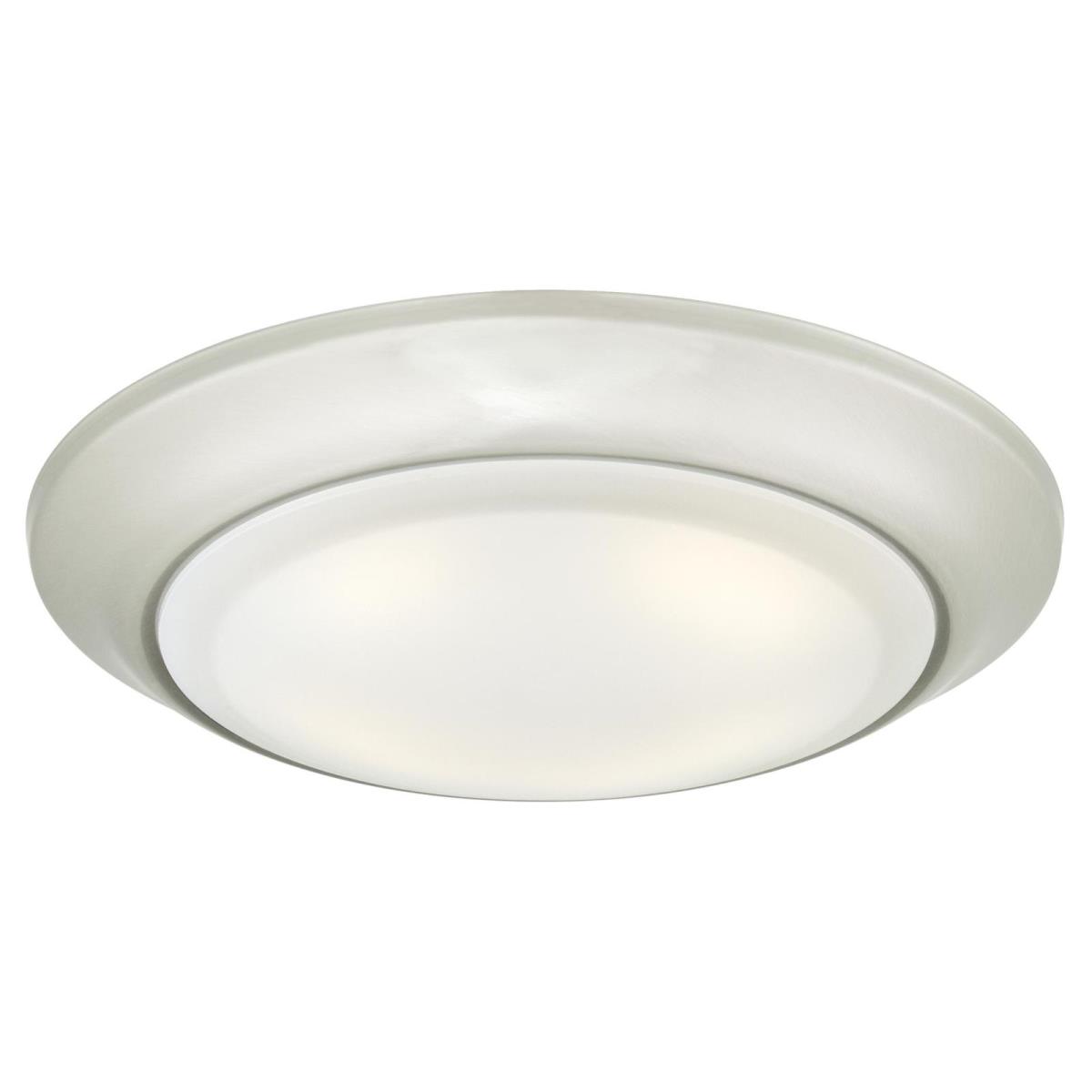 Large LED Surface Mount Brushed Nickel Finish with Frosted Lens