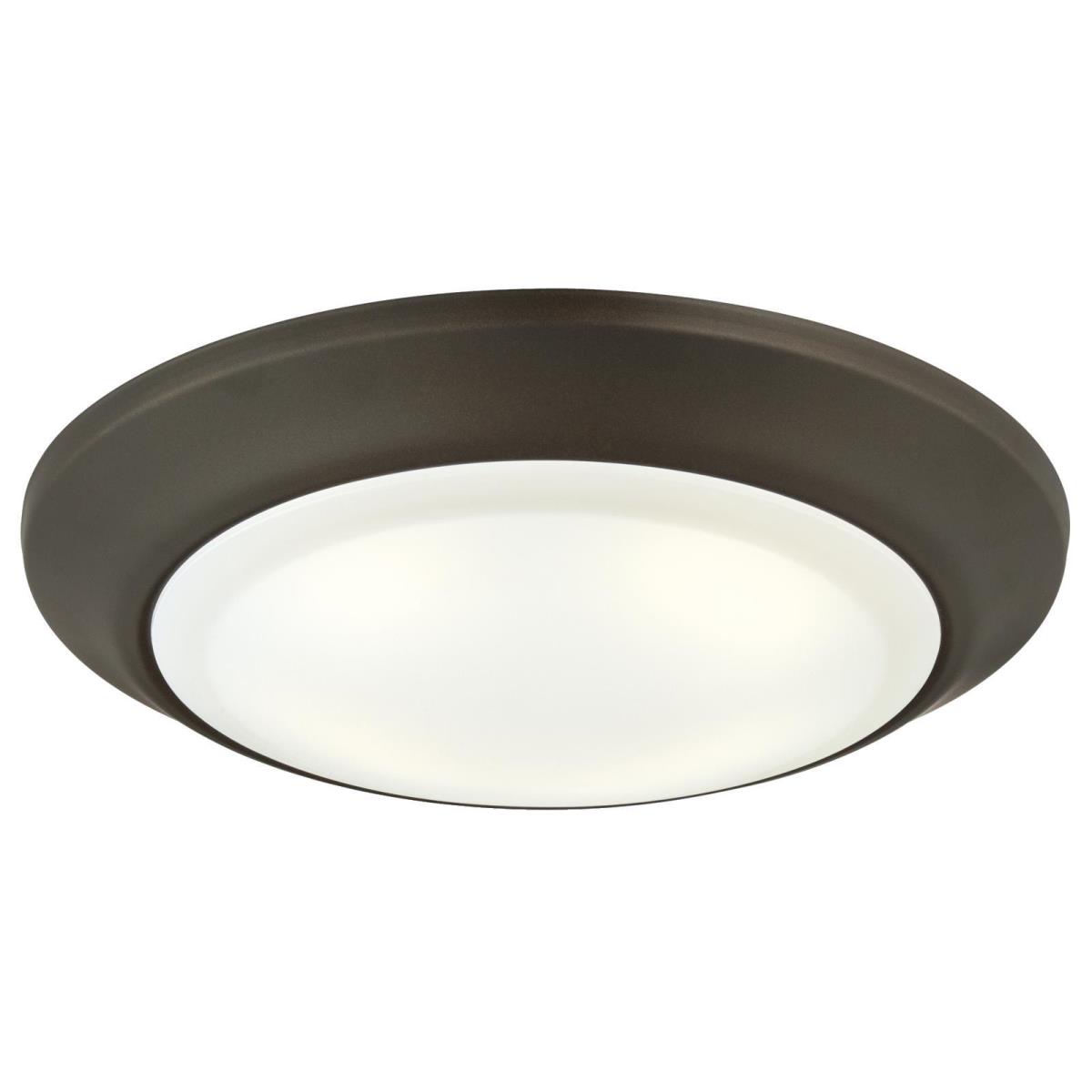 Large LED Surface Mount Oil Rubbed Bronze Finish with Frosted Lens