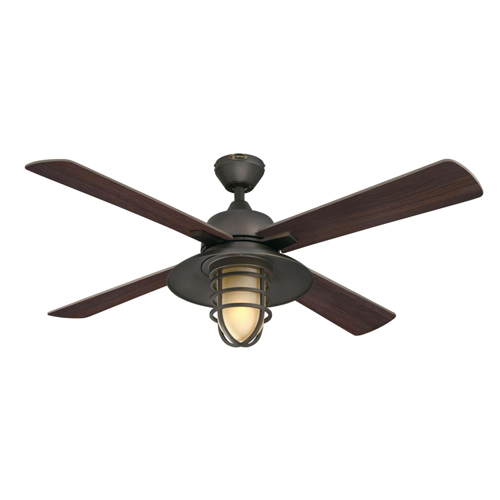 Porto 52-Inch Indoor Smart WiFi Ceiling Fan with Dimmable LED Light Fixture