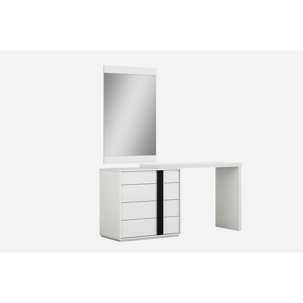 Kimberly Single and Double Dresser Extension High Gloss White