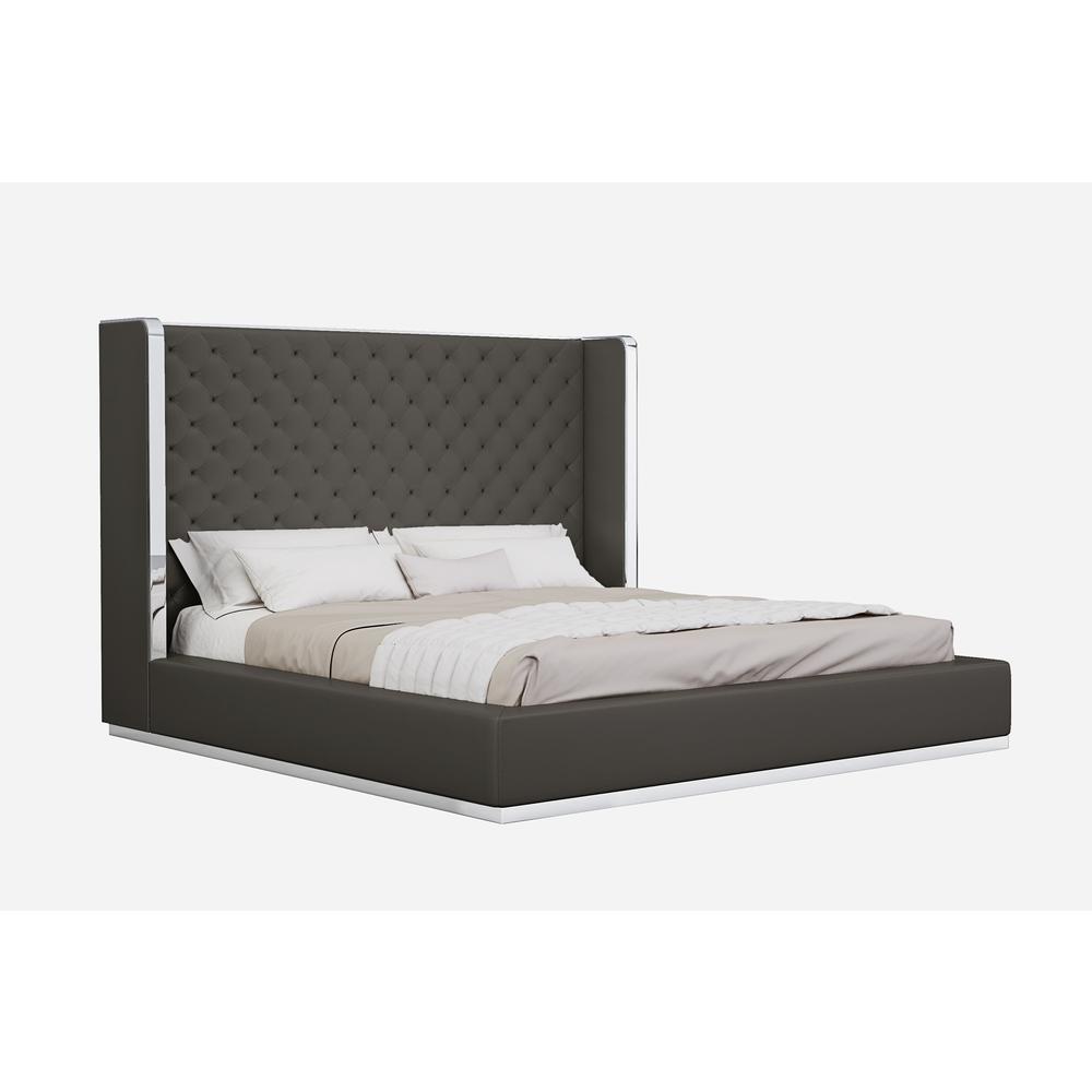 Abrazo King Bed in Gray
