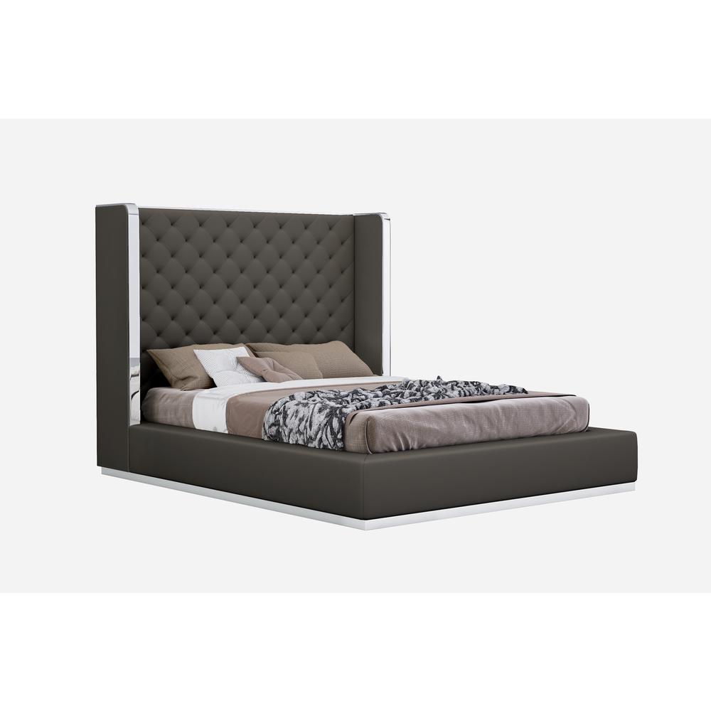 Abrazo Queen Bed in Gray