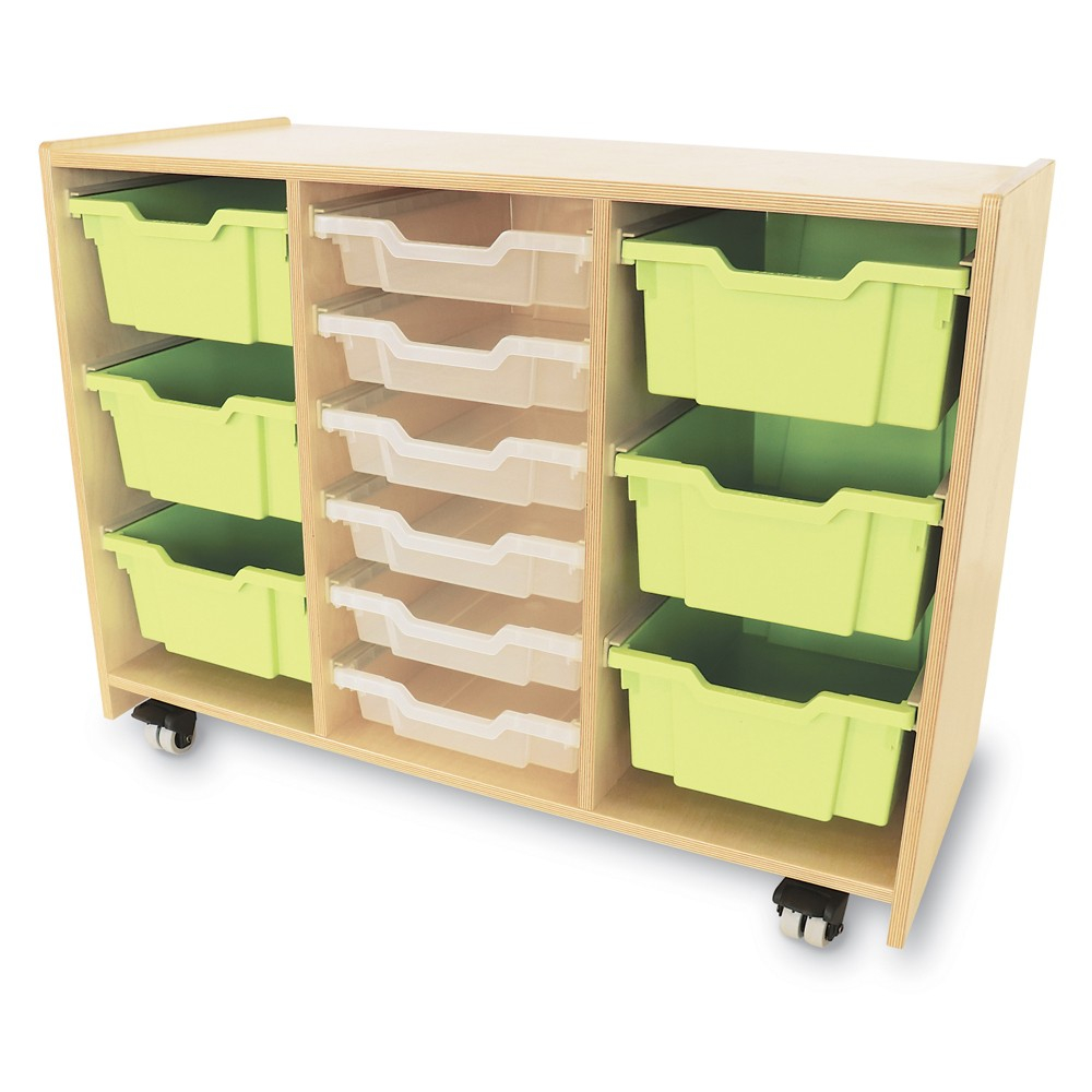 Whitney Plus Green Tray Storage Cabinet