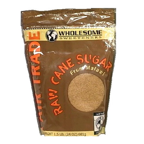 Wholesome Sweetners Fair Trade Raw Cane Sugar ( 12x1.5 LB)