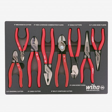 8 PIECE CLASSIC GRIP PLIERS AND CUTTERS TRAY SET