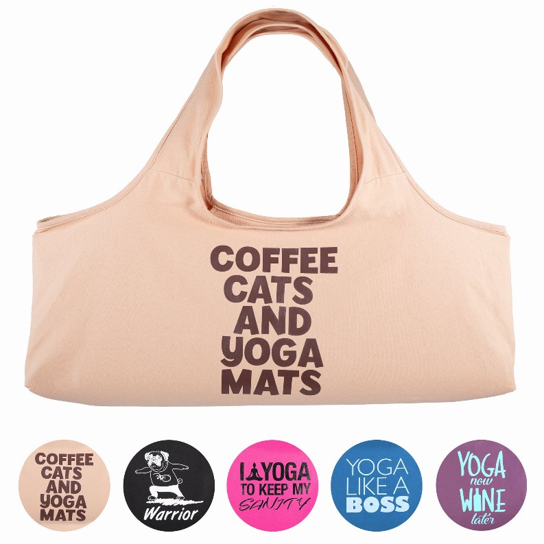 Yoga Bags - Coffee Cats