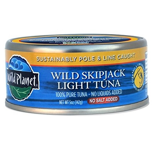 Wild Planet Skipjack Light Tuna with No Salt (12x5 OZ)