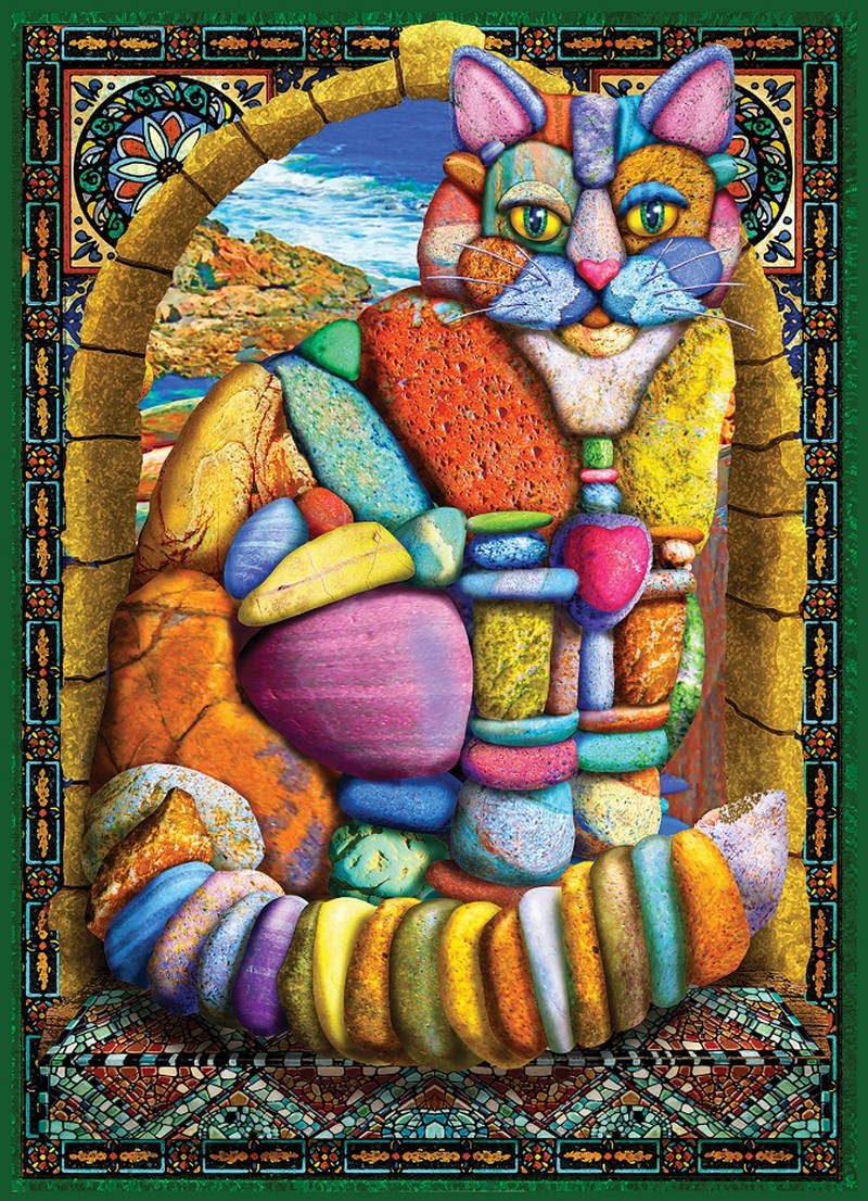 Cairn Stone Cat 1000-Piece Puzzle