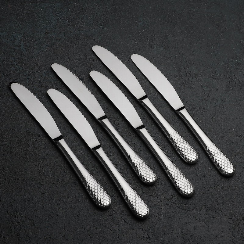 ( Set of 24 ) DINNER KNIFE 8.5" | 22 CM IN WHITE BOX