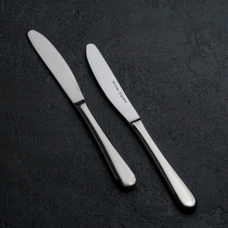 ( Set of 24 ) DINNER KNIFE 8.5" | 22 CM WHITE BOX PACKING